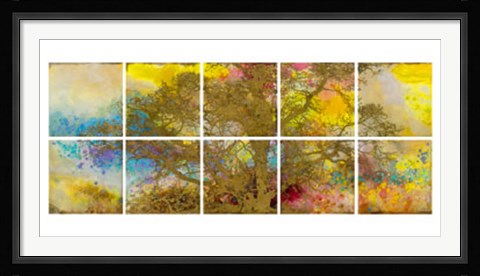 Framed Late Afternoon Trees Composition Print