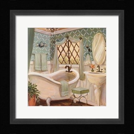 Framed Designer Bath II Print