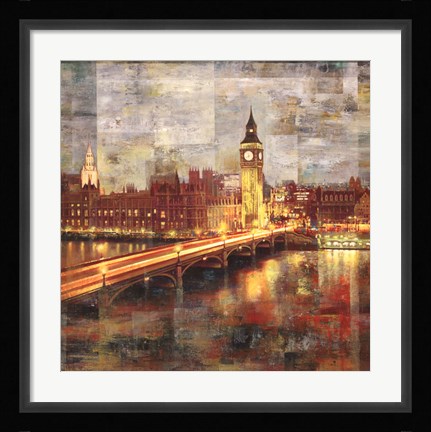 Framed Night City I Print