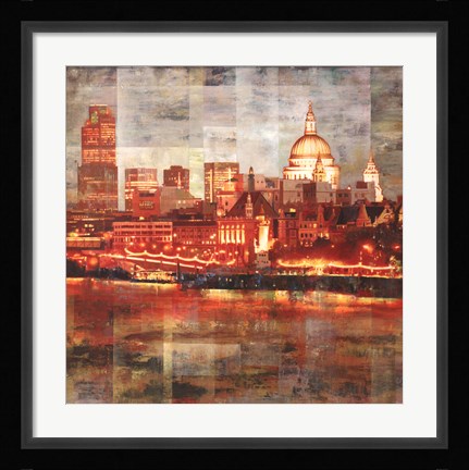 Framed Night City II Print