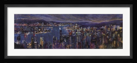 Framed Jeweled City Print