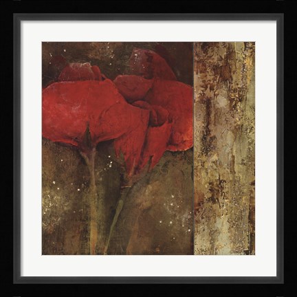 Framed Gilded Floral IV Print