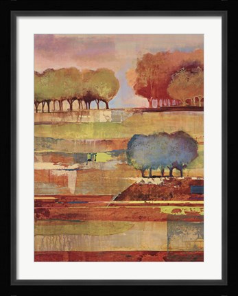 Framed Bright Landscape II Print