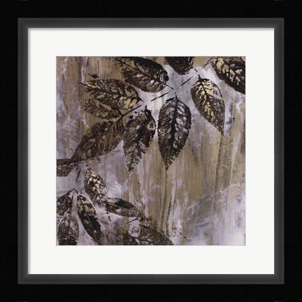 Framed Jewelled Leaves XXIII Print
