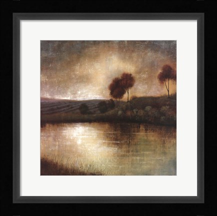 Framed Flow Into Dusk Print