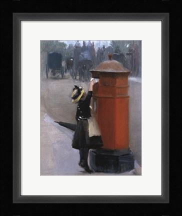 Framed Posting A Letter Print