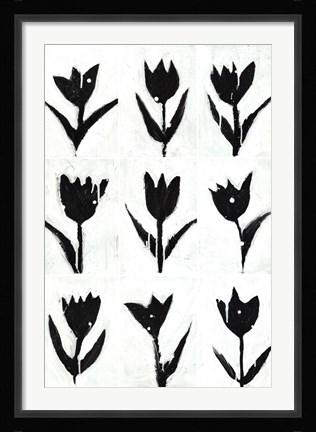 Framed Tulip Noir Composite Print