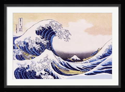 Framed Great Wave Of Kanagawa Print