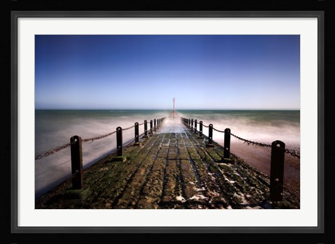 Framed Green Horizon Print