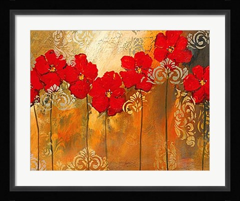 Framed Red Symphony II Print