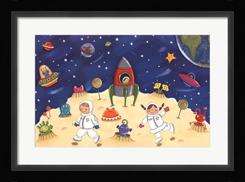 Framed Space Fun Print