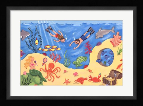 Framed Undersea Fun Print