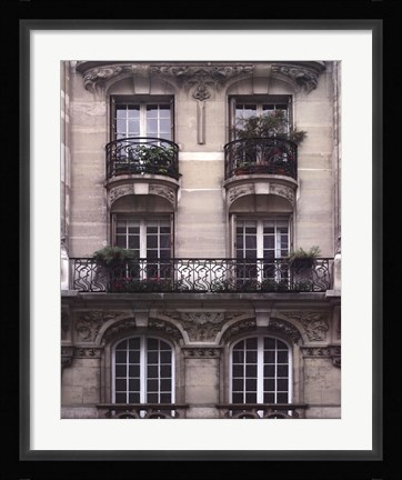 Framed Balcon Parisien II Print