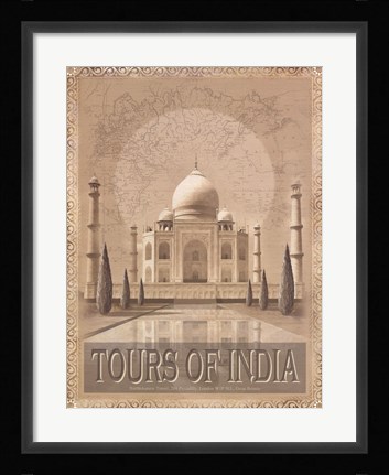 Framed Tours of The East I Print