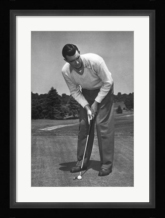 Framed On the Course I Print