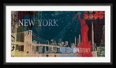 Framed New York Streets Print