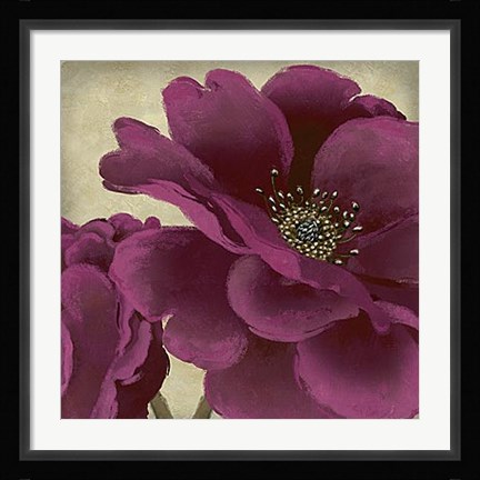 Framed Peony Dusk I Print