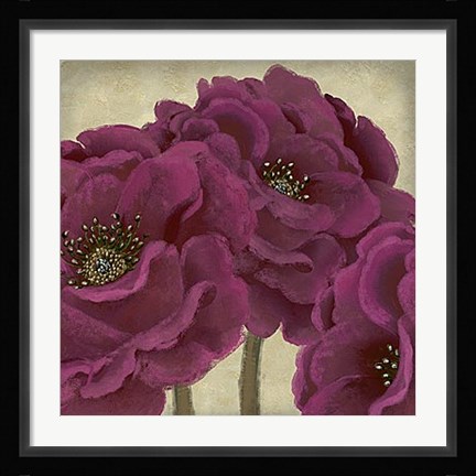 Framed Peony Dusk II Print