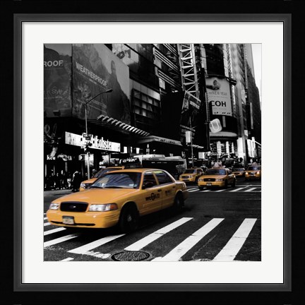 Framed City Streets II Print