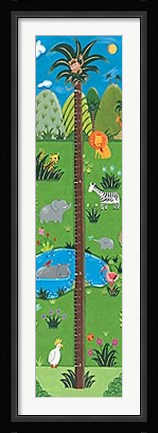 Framed Jungle Growth Chart Print