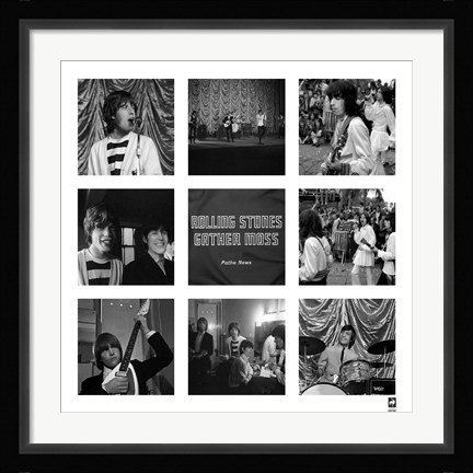 Framed Rolling Stones Gather Moss Print