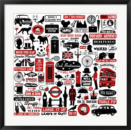 Framed Cool Britannia Print