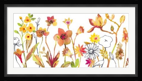 Framed Joli Jardin III Print
