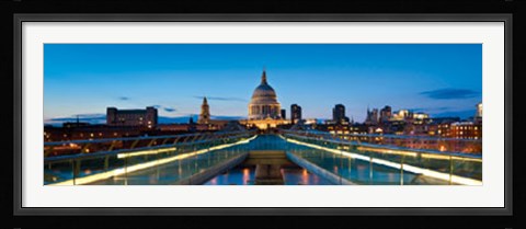 Framed Millennium Bridge Print