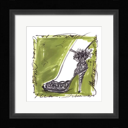 Framed Catwalk Heels II Print