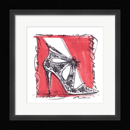 Framed Catwalk Heels III Print
