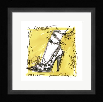 Framed Catwalk Heels IV Print
