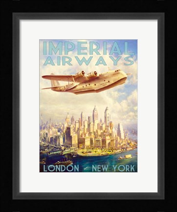 Framed Imperial Airways Print