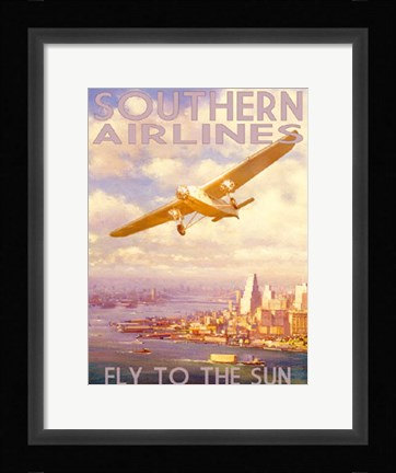 Framed Southern Airlines Print