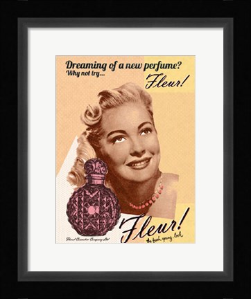 Framed Vintage Beauty I Print
