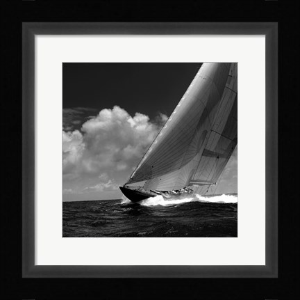 Framed Rushing Waves II Print