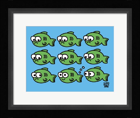Framed Fish Fart Print