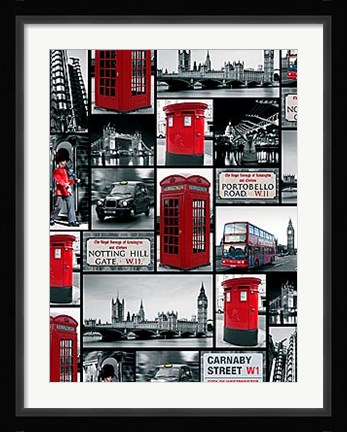 Framed London Repeat Print