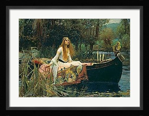 Framed Lady of Shalott, 1888 Print