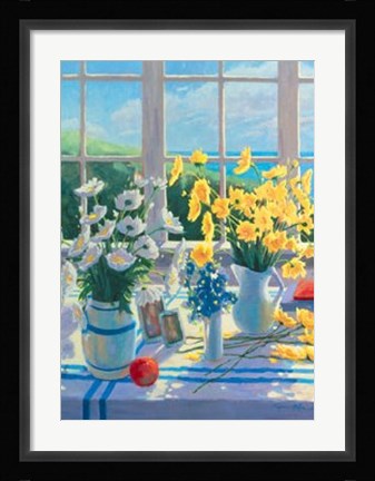 Framed Yellow Daisies Print