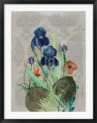 Framed Summer Flowers I Print