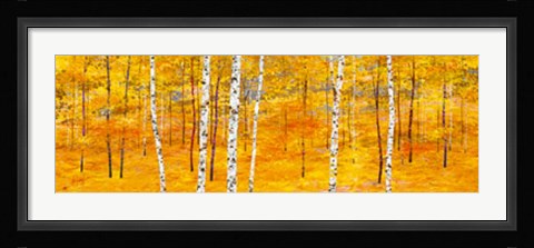 Framed Iridescent Trees II Print