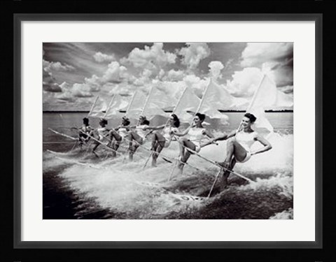 Framed Water Ski Parade Print