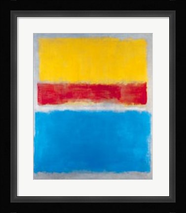 Framed Untitled (Yellow, Red and Blue) Print
