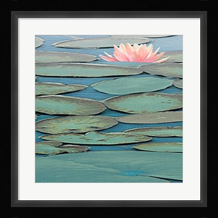 Framed Lily Pool III Print