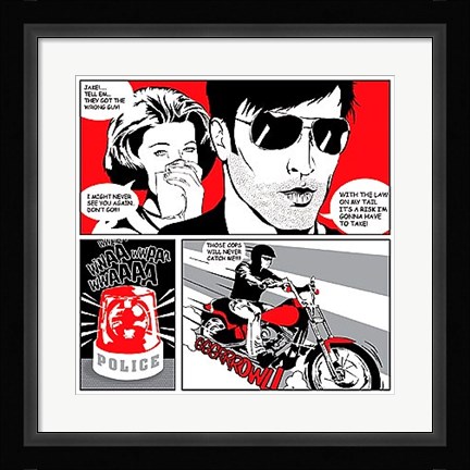 Framed Comic Strip II Print