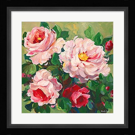 Framed Rose Garden II Print
