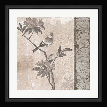 Framed Chinoiserie II Print