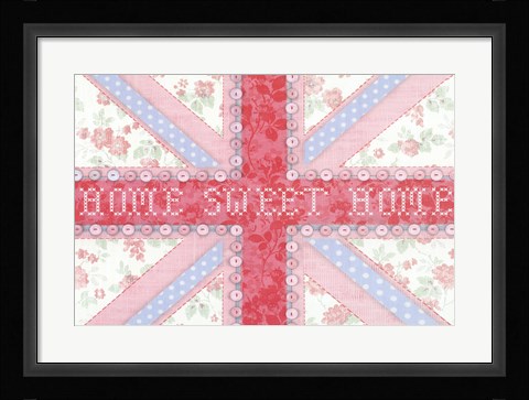 Framed Union Jack, Home Sweet Home Print