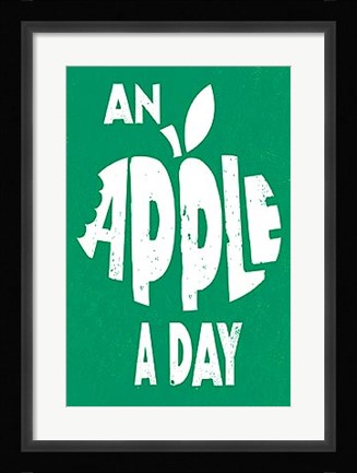 Framed Apple a Day Print