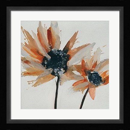 Framed Sepia Bloom I Print